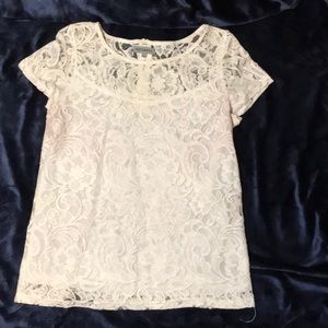 White lace tee